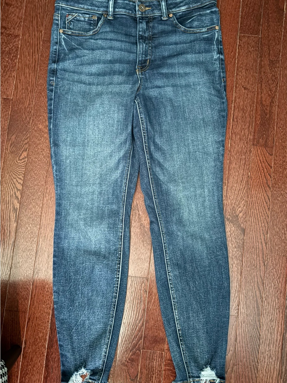 Maurices Women's Skinny Jeans in Washed Blue Denim